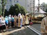 В храме-часовне св.Димитрия Донского был освящен и установлен купол